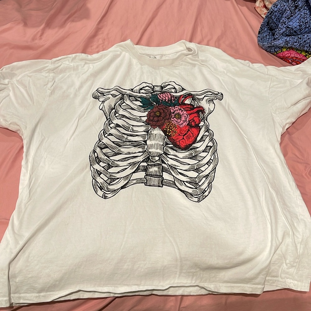 Halloween skeletons chest shirt